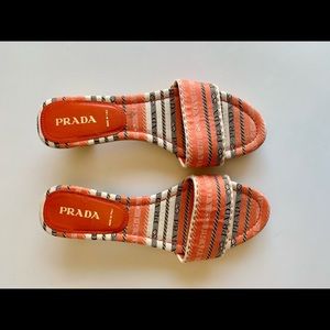 Vintage Prada mule slide y2k 39 sandals 9